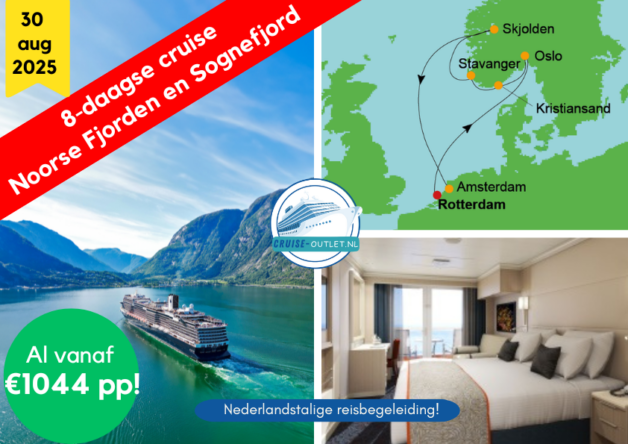 Noorwegen fjorden cruise voordelig aanbieding